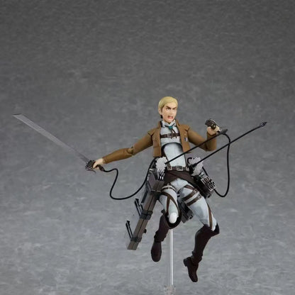 Figma 446 Attack On Titan Erwin Smith In Stock Anime Action Figure Collectible Model Toy For Fans Desktop Decoration