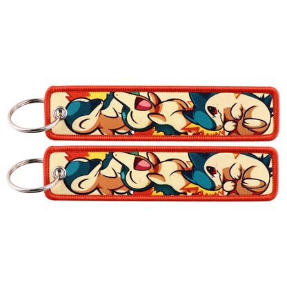 Anime Game Embroidery Keychain