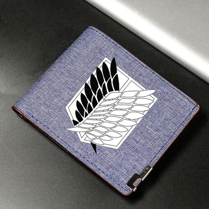 Anime Shingeki No Kyojin/Attack on Titan Cosplay Wallet Coin Purse Multi-card Bit High Appearance Level Exquisite Delicacy Gift