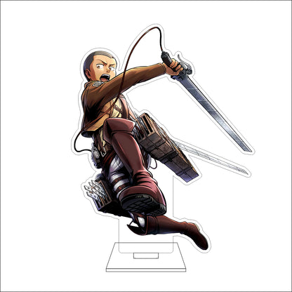 16CM Anime Attack on Titan Cosplay Acrylic Figure Stand Plate Ymir Sasha Braus Conny Springe Ornaments Gifts