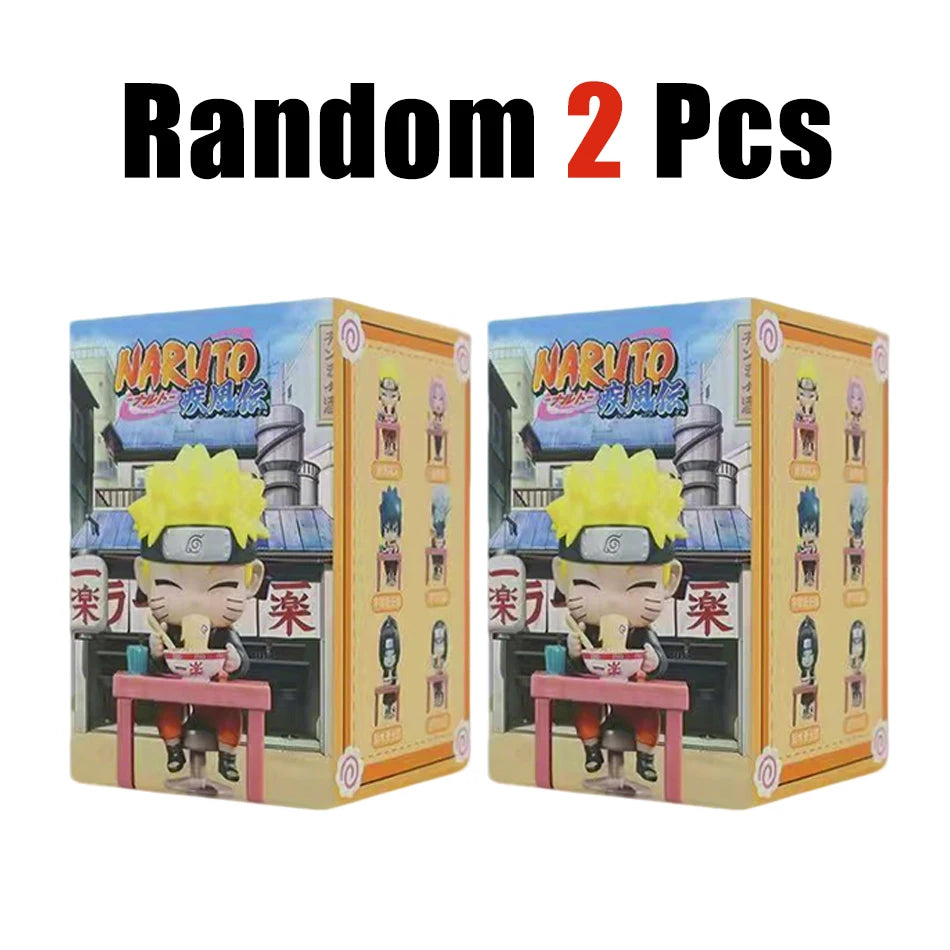 Naruto Shippuden Ramen Theme Series Blind Box - Chibi Mini PVC Anime Figures - Mystery Sasuke Uchiha & Naruto Toy Gifts