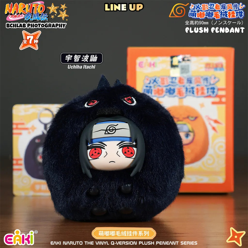 In Stock EAKI Naruto Shippuden Mengdudu Cute Series Plush Hanging Blind Boxes Naruto Sasuke Backpack Holiday Fans Gifts