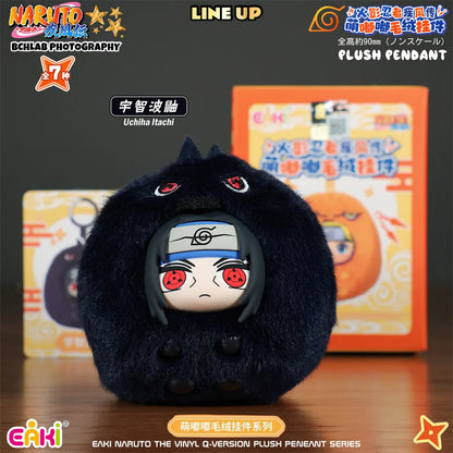 In Stock EAKI Naruto Shippuden Mengdudu Cute Series Plush Hanging Blind Boxes Naruto Sasuke Backpack Holiday Fans Gifts