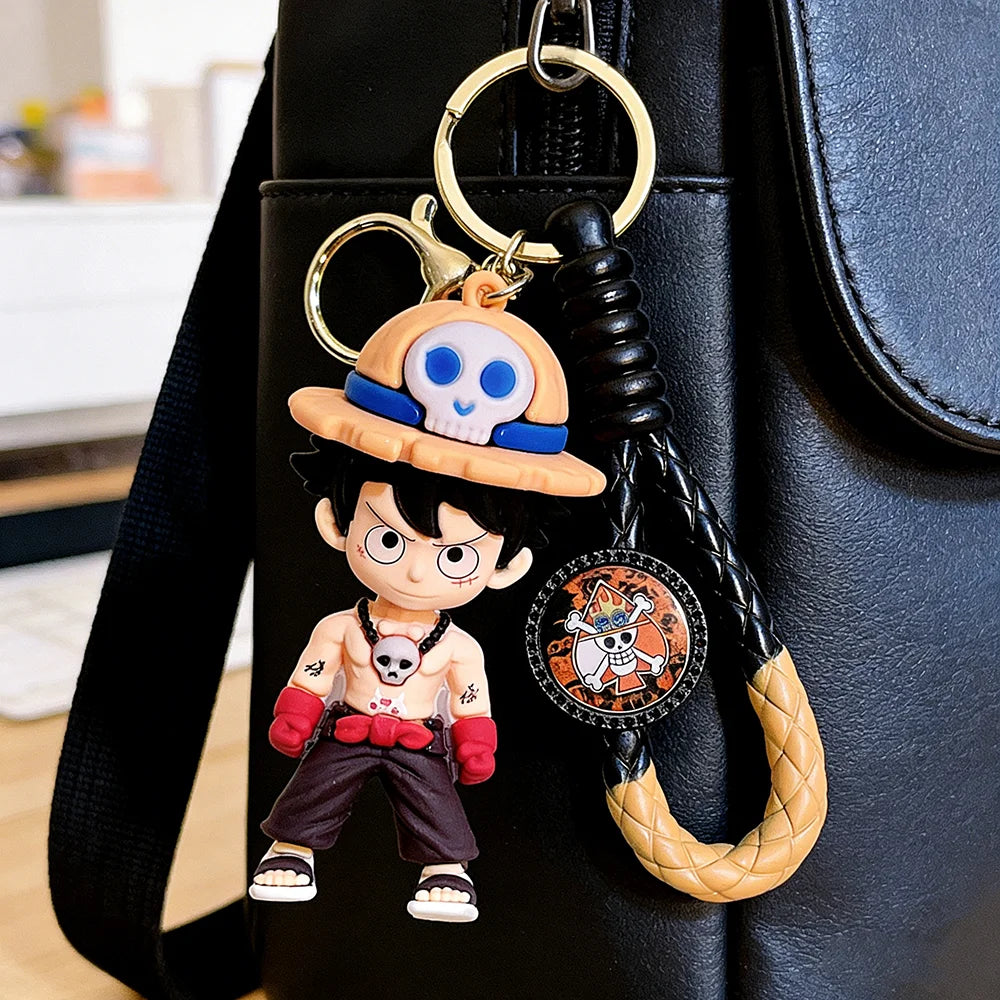One Piece Luffy Silicone Keychain
