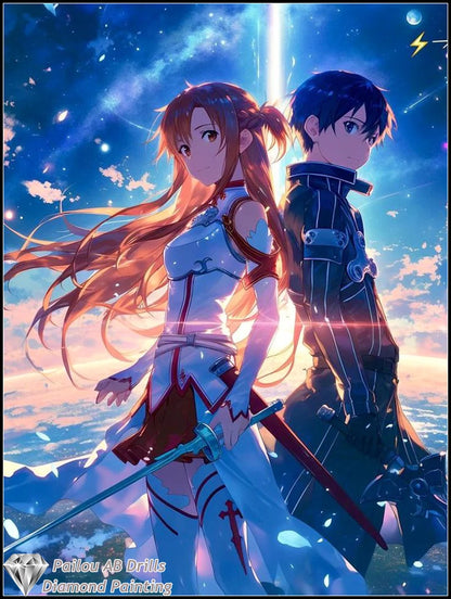 Sword Art Online Asuna Kirito Diamond Painting