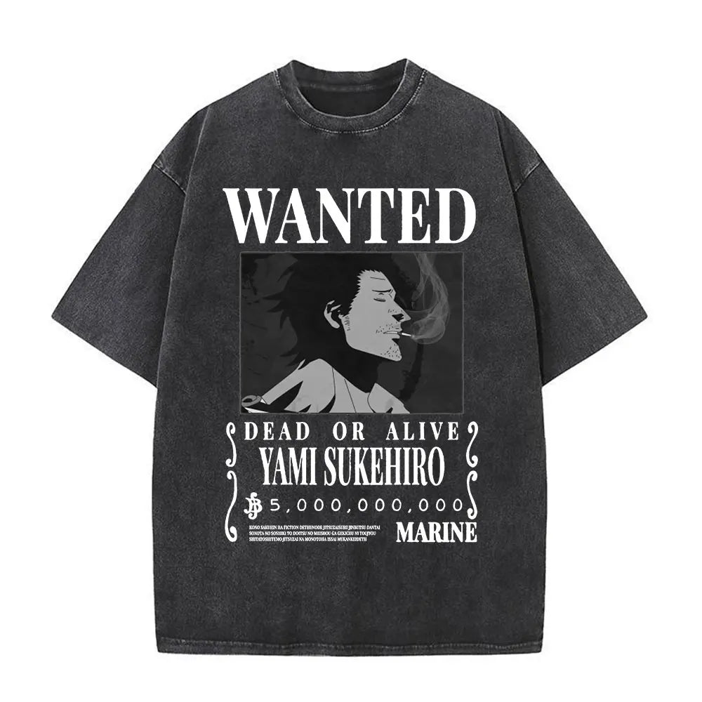 Black Clover Yami Sukehiro Washed T Shirt