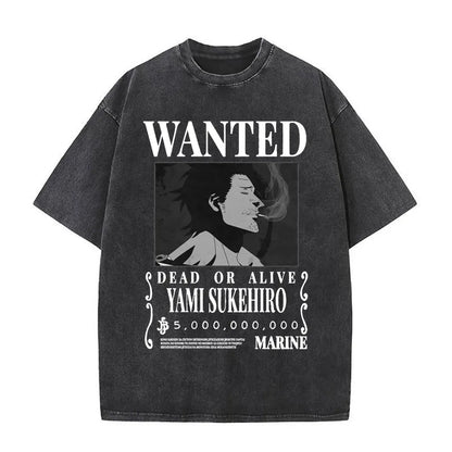Black Clover Yami Sukehiro Washed T Shirt
