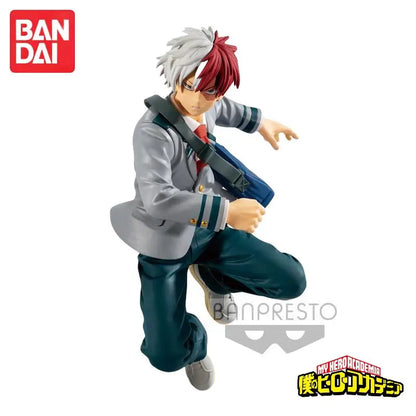 In Stock Original Bandai Banpresto My Hero Academia Todoroki Shoto Anime Characters Model Toy Birthday Present Garage