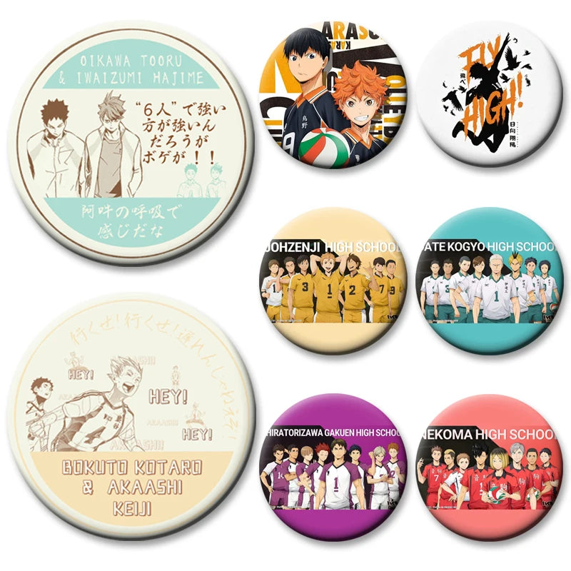 Haikyuu!! Anime Brooch Badge