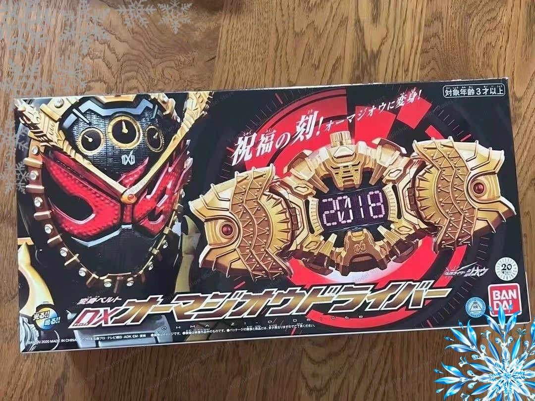Bandai Genuine DX Kamen Rider Zi-O Anime Figure Ohma Zi-ODriver Toys Boys Girls Kids Christmas Gift Collectible Model Ornaments