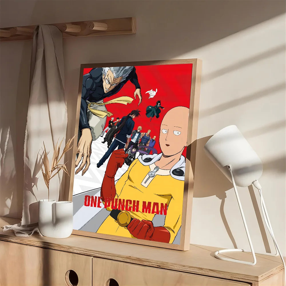 One Punch Man Saitama Wall Poster