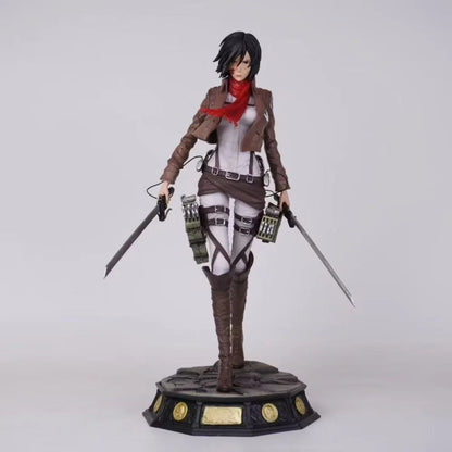 Anime Attack on Titan Figures Mikasa Ackerman Figure 30cm/11.81inch PVC Ackerman Action Figure Collection Model Toys Gifts