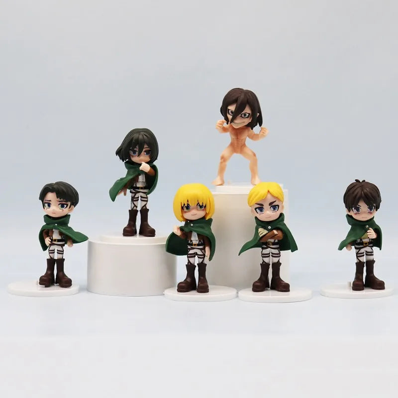 Attack on Titan Eren Yeager Mikasa Ackerman anime character figure personality handsome decorative ornament model boy gift