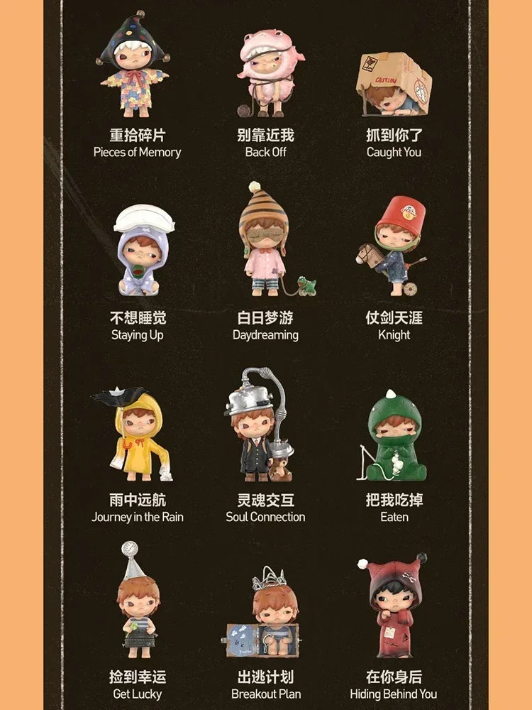 POP MART Hirono Echo Series Blind Random Box Toys Kawaii Anime Action Figure Caixa Caja Surprise Mystery Box Dolls Girls Gift