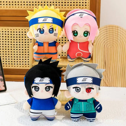 2026 Naruto Anime Plush Toys Cute Sasuke Sakura Plushie Kawaii Kakashi Soft Stuff  Room Decor For Fans Birthday Gift