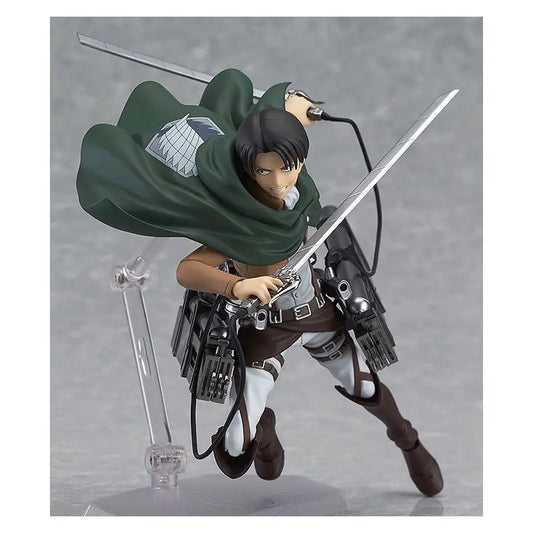 In Stock Original Maxfactory Figma Attack On Titan Levi Ackerman No.213 Anime Action Figure Collection Model